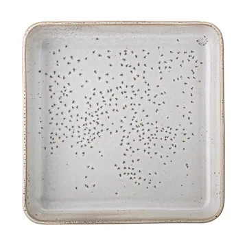 Thea Servierteller Steingut 25 x 25cm - Grau - Bloomingville