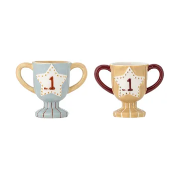 Trophy Tasse 2-teilig - Blau - Bloomingville