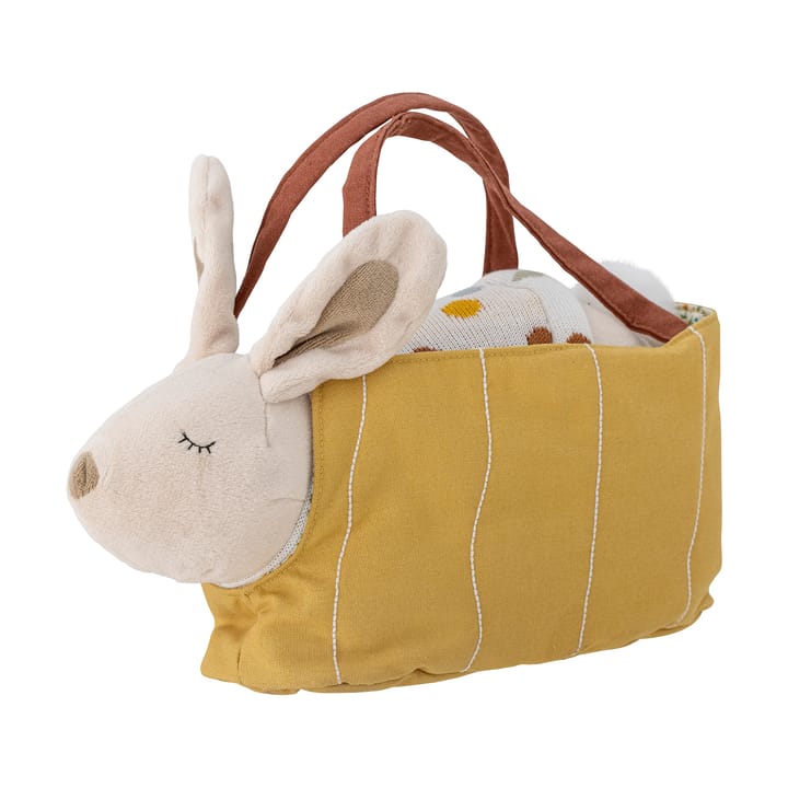 Villja Kuscheltier 2 Teile - White-yellow bunny - Bloomingville