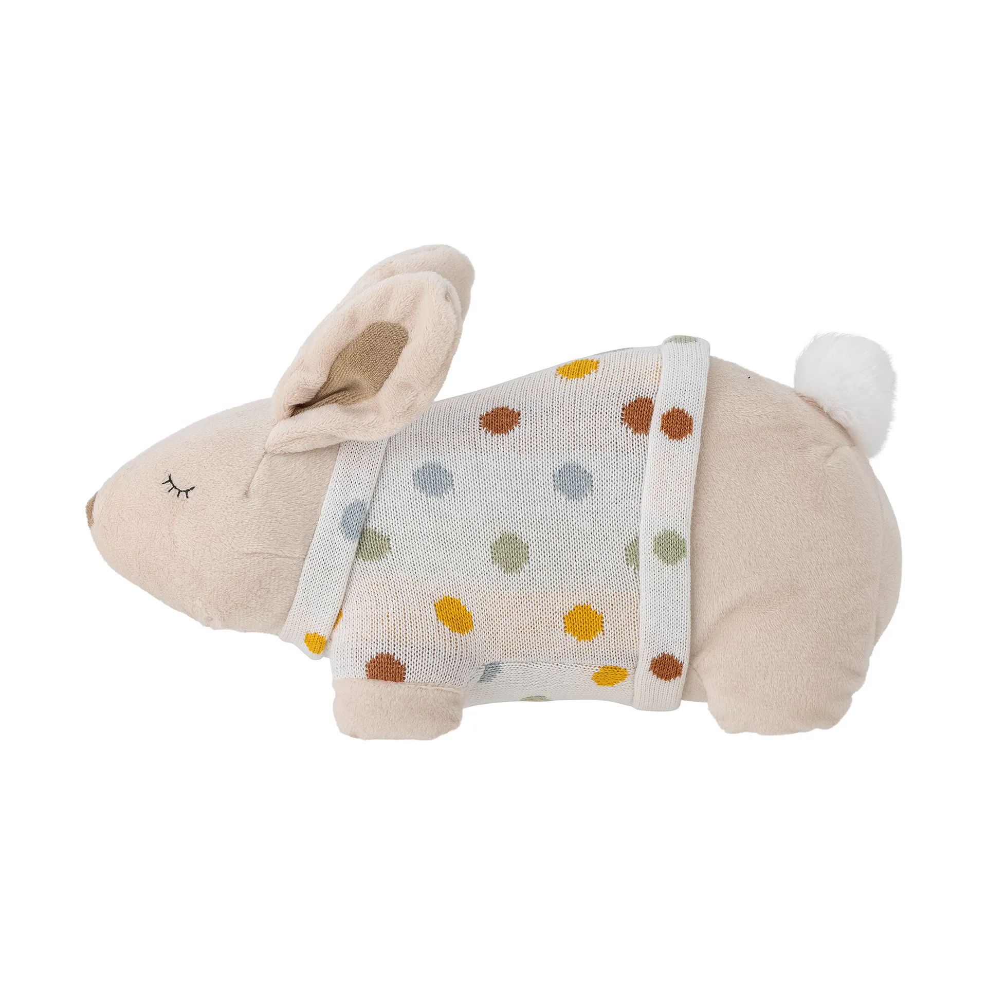 Villja Kuscheltier 2 Teile, White-yellow bunny Bloomingville