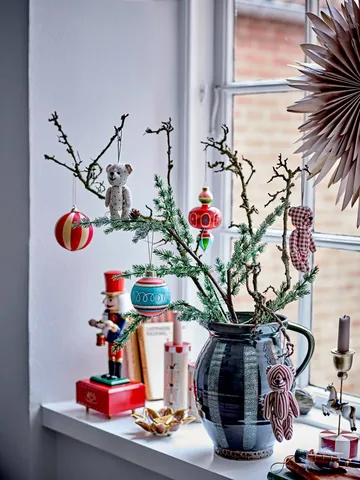 Wynn Weihnachtskugel - Rot, 3er-Pack, Ø8 cm - Bloomingville