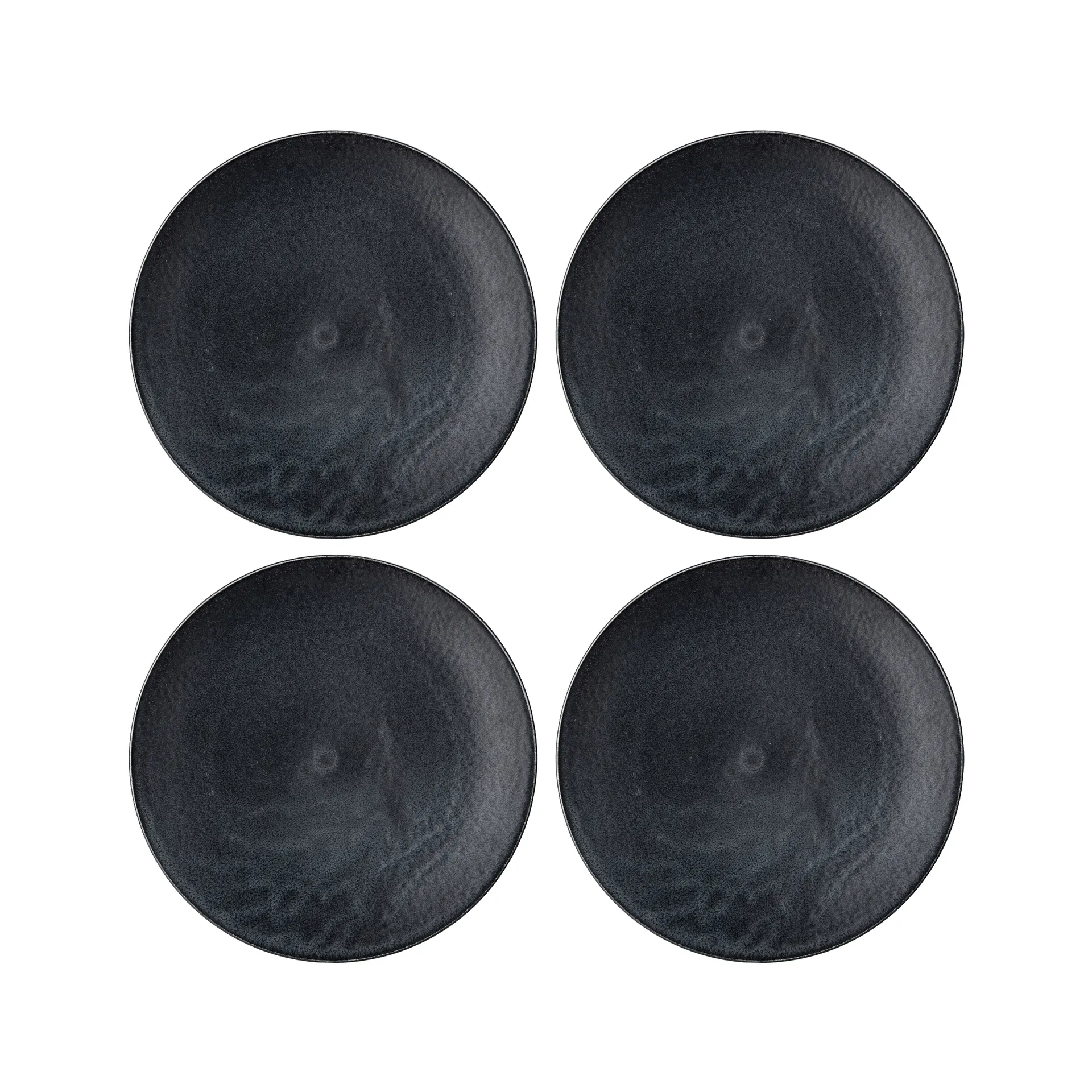 Yoko Teller 27,5cm 4er Pack, Schwarz Bloomingville