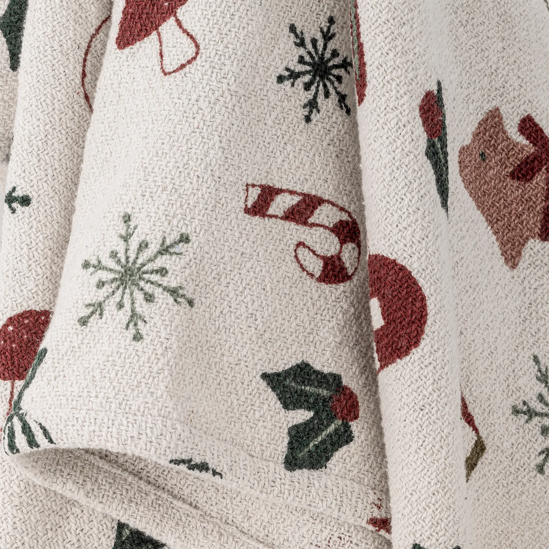 Yule Decke 130x160 cm, Beige Bloomingville