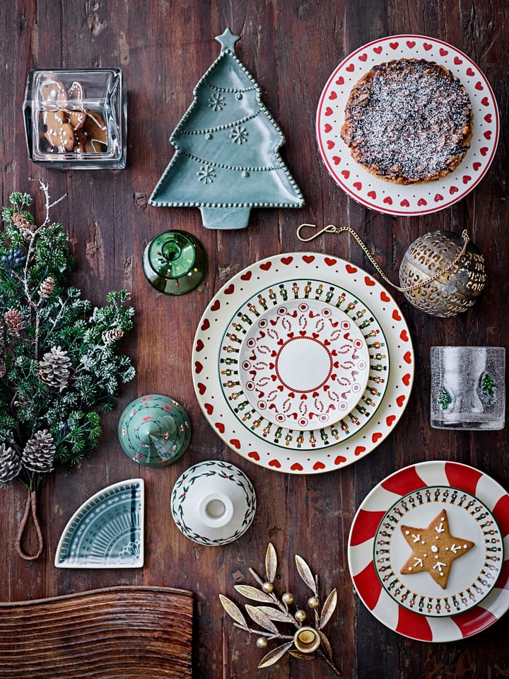 Yule Dekorationsbäume 2-teilig, Beige-grün Bloomingville