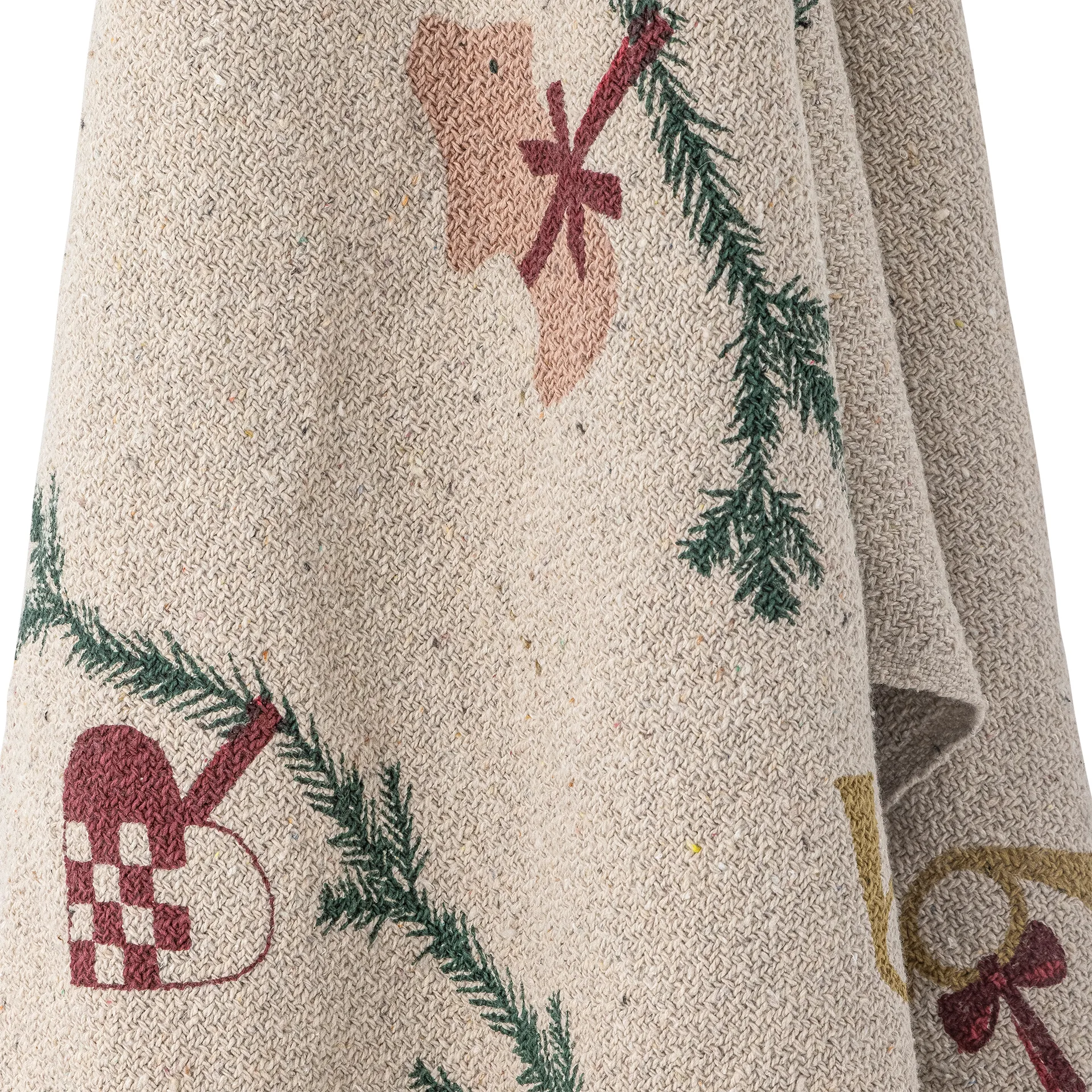 Yule Plaid 130x160 cm, Natur Bloomingville