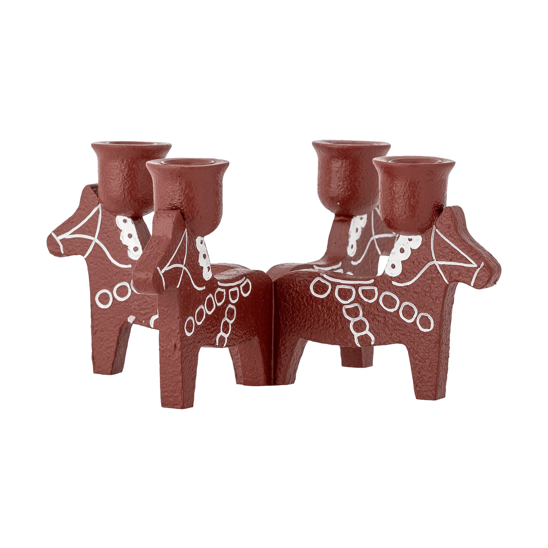 Zahlen-Adventsleuchter, Rot, 23 cm Bloomingville