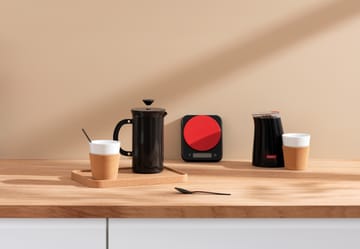 Bistro Küchenwaage 13 x 15,7 cm - Schwarz-Rot - Bodum