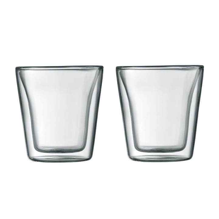 Canteen Becher Glas 2er Pack - 0,1 Liter - Bodum