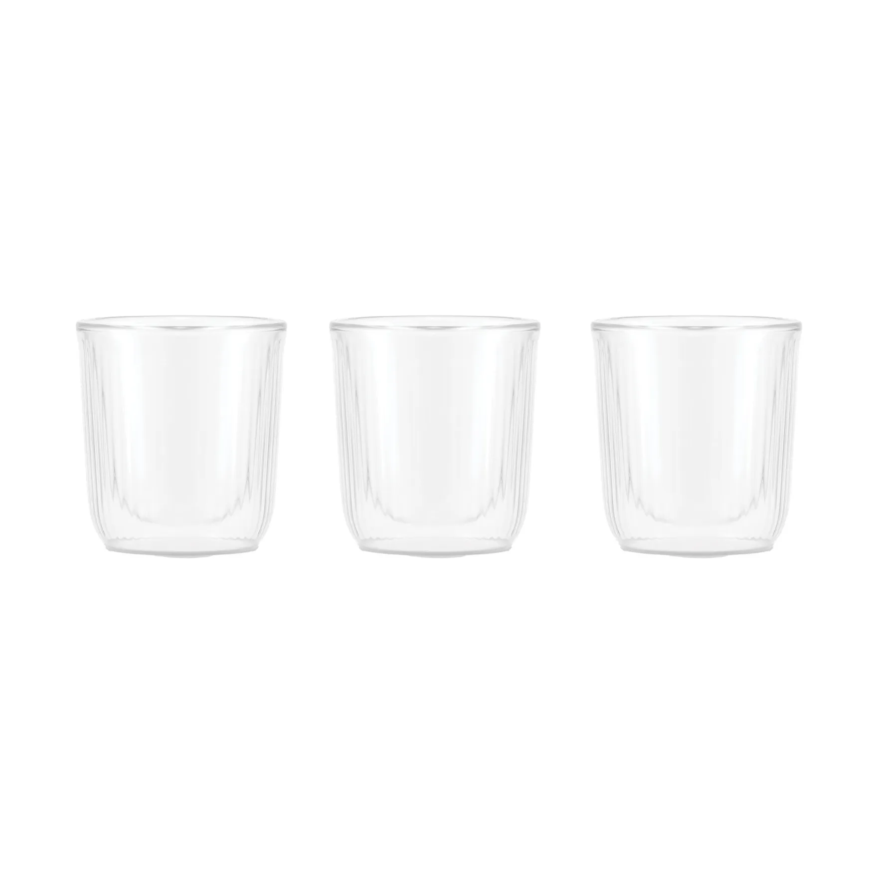 Douro doppelwandiges Sake-Glas 6 cl 3er-Pack, Klar-bambu Bodum