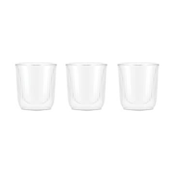 Douro doppelwandiges Sake-Glas 6 cl 3er-Pack - Klar-bambu - Bodum