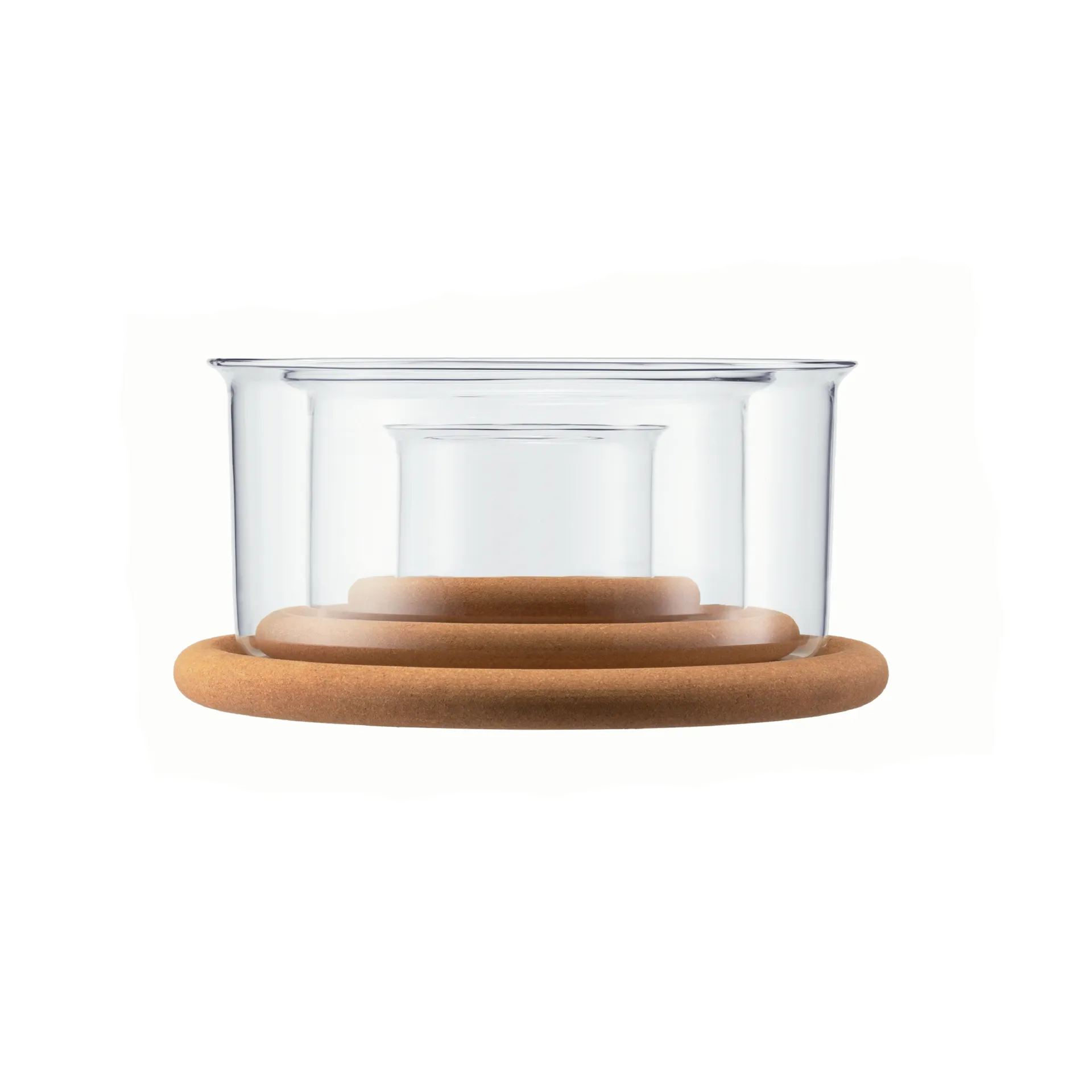 Hot Pot Schalenset mit Korkdeckel 3er Pack, Glas Bodum