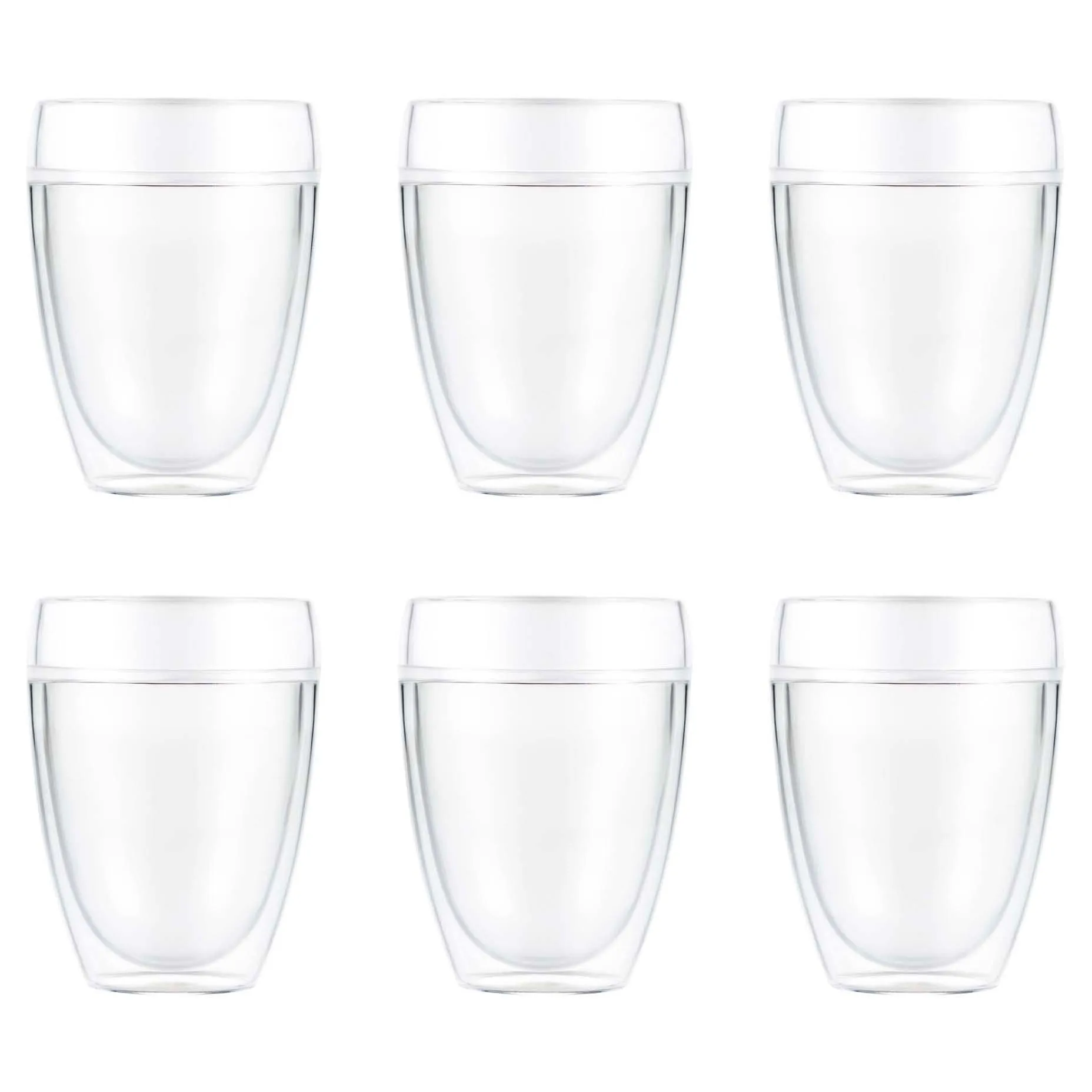 Pavina Outdoor doppelwandiges Kunststoffglas 6er Pack, 35cl Bodum
