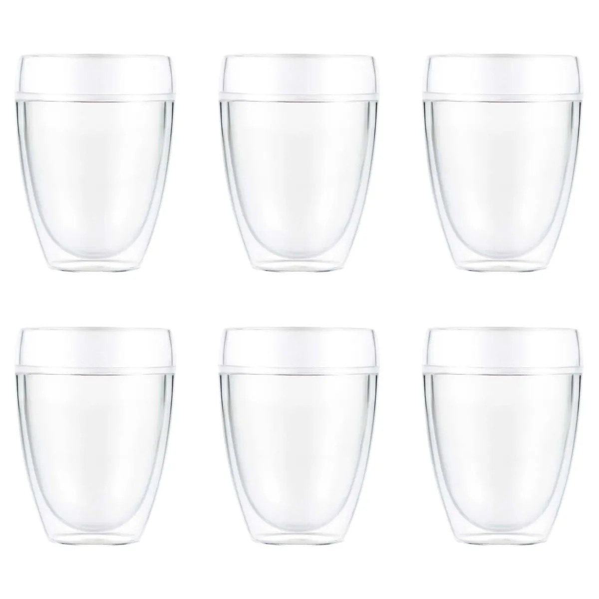 Bodum Pavina Outdoor doppelwandiges Kunststoffglas 6er Pack 35cl