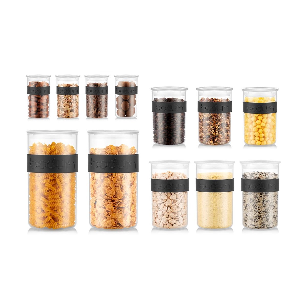 Bodum Presso Verwahrungsdose mit Deckel 12 Teile Klar
