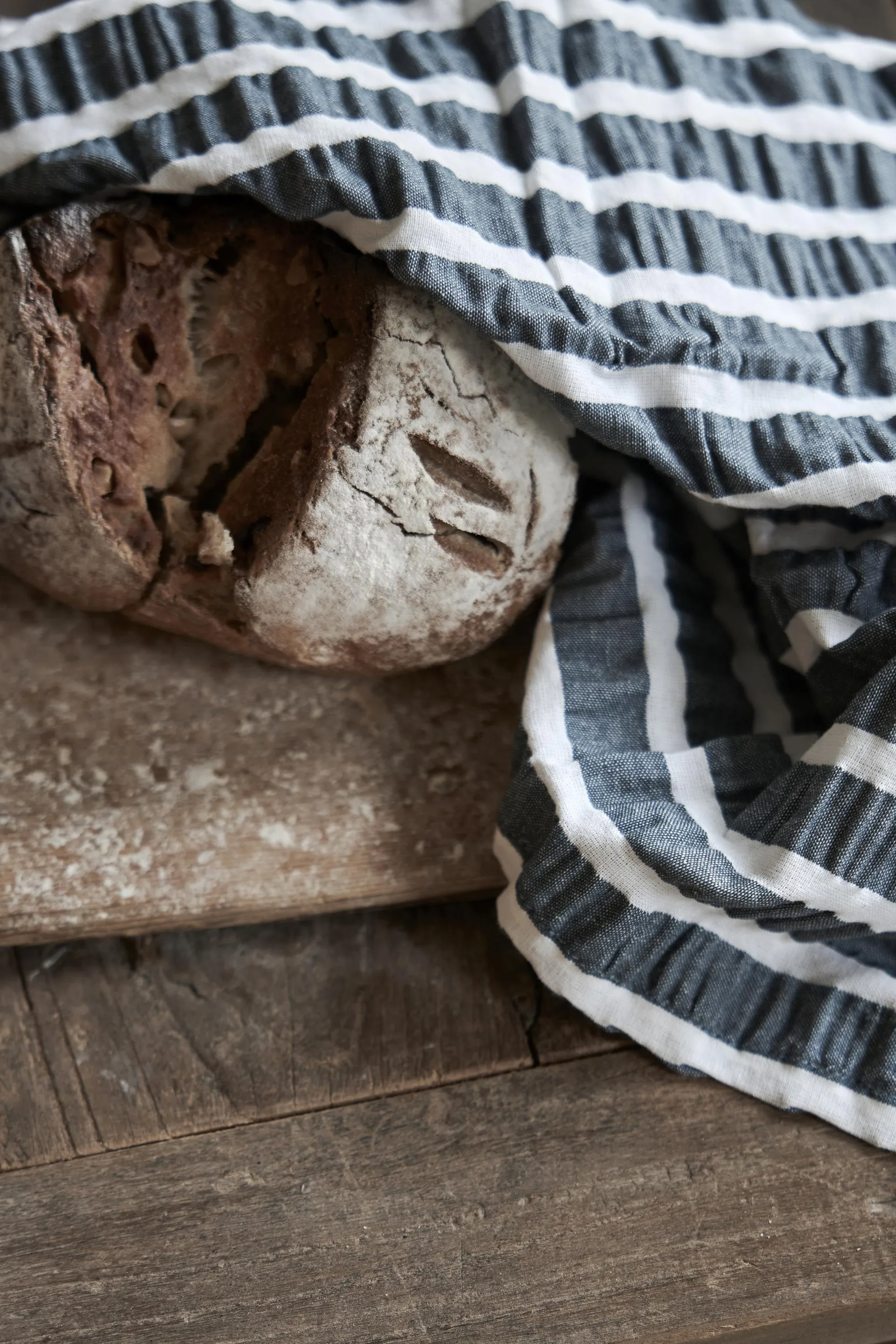 Alina Geschirrtuch 50x70 cm, Blau-Weiß Boel & Jan