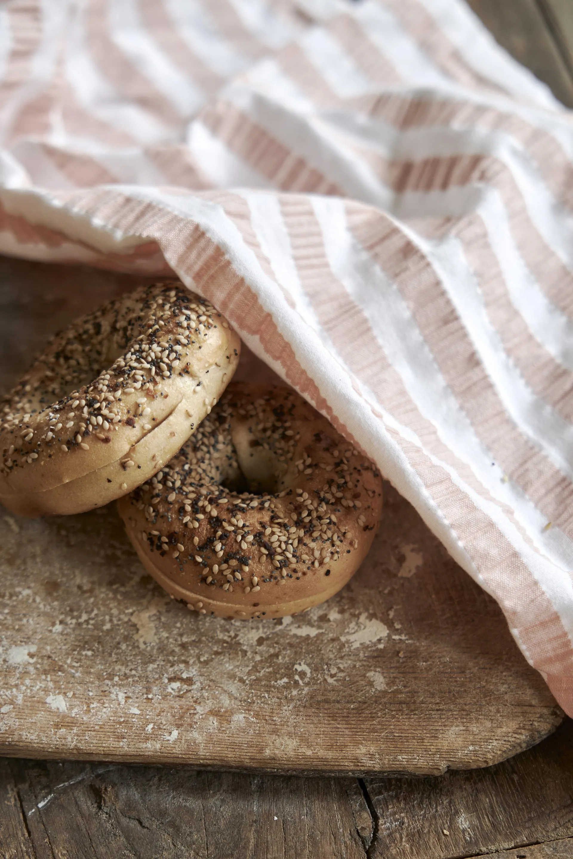 Alina Geschirrtuch 50x70 cm, Pink-weiß Boel & Jan