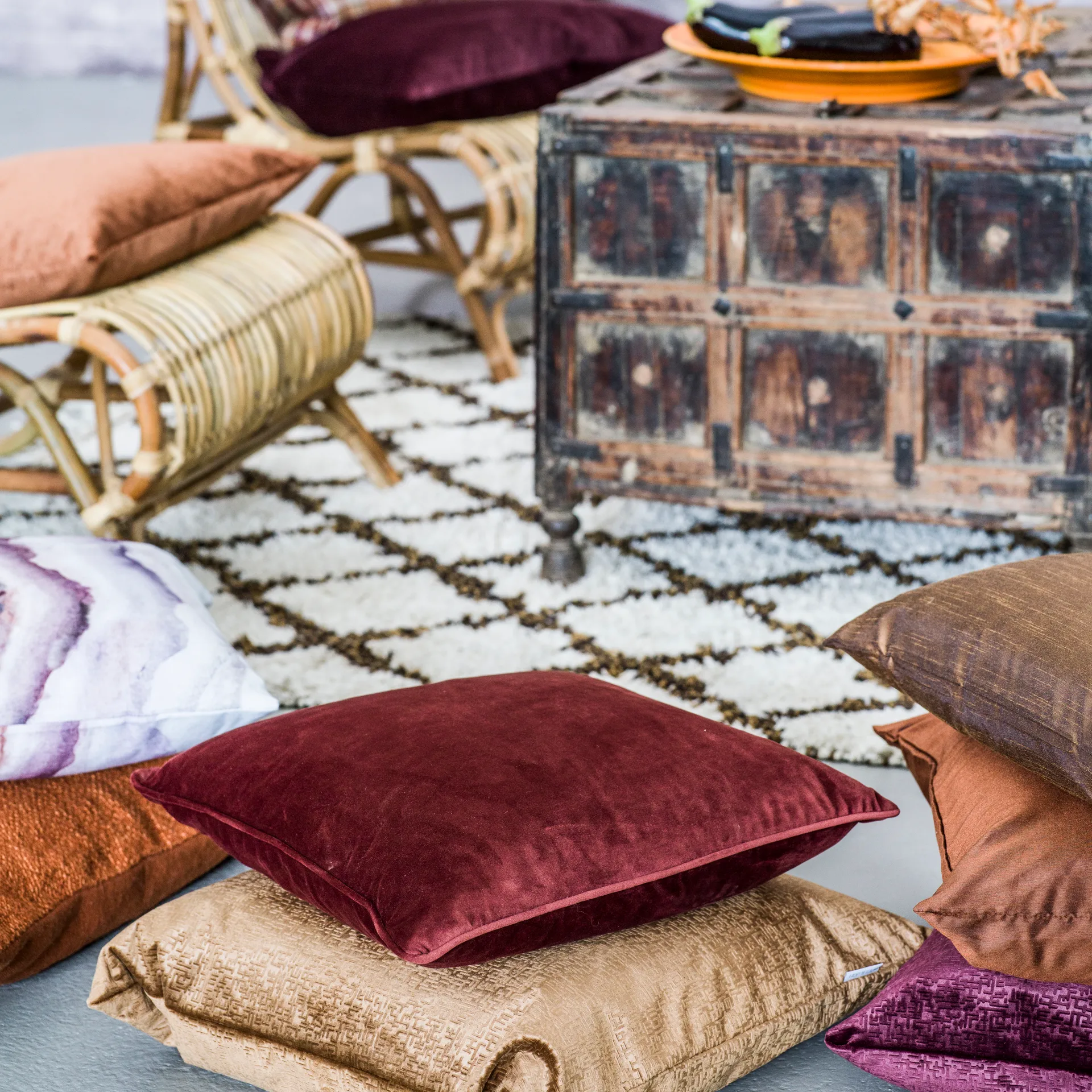 Anna Kissenbezug, Rostrot Boel & Jan