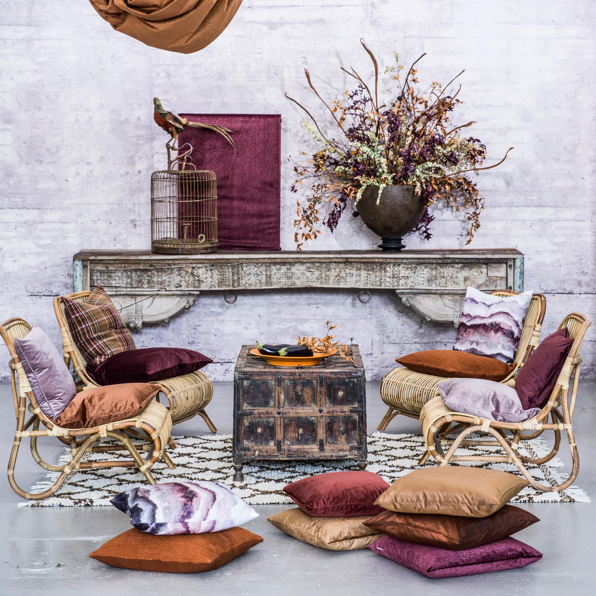 Anna Kissenbezug, Rostrot Boel & Jan