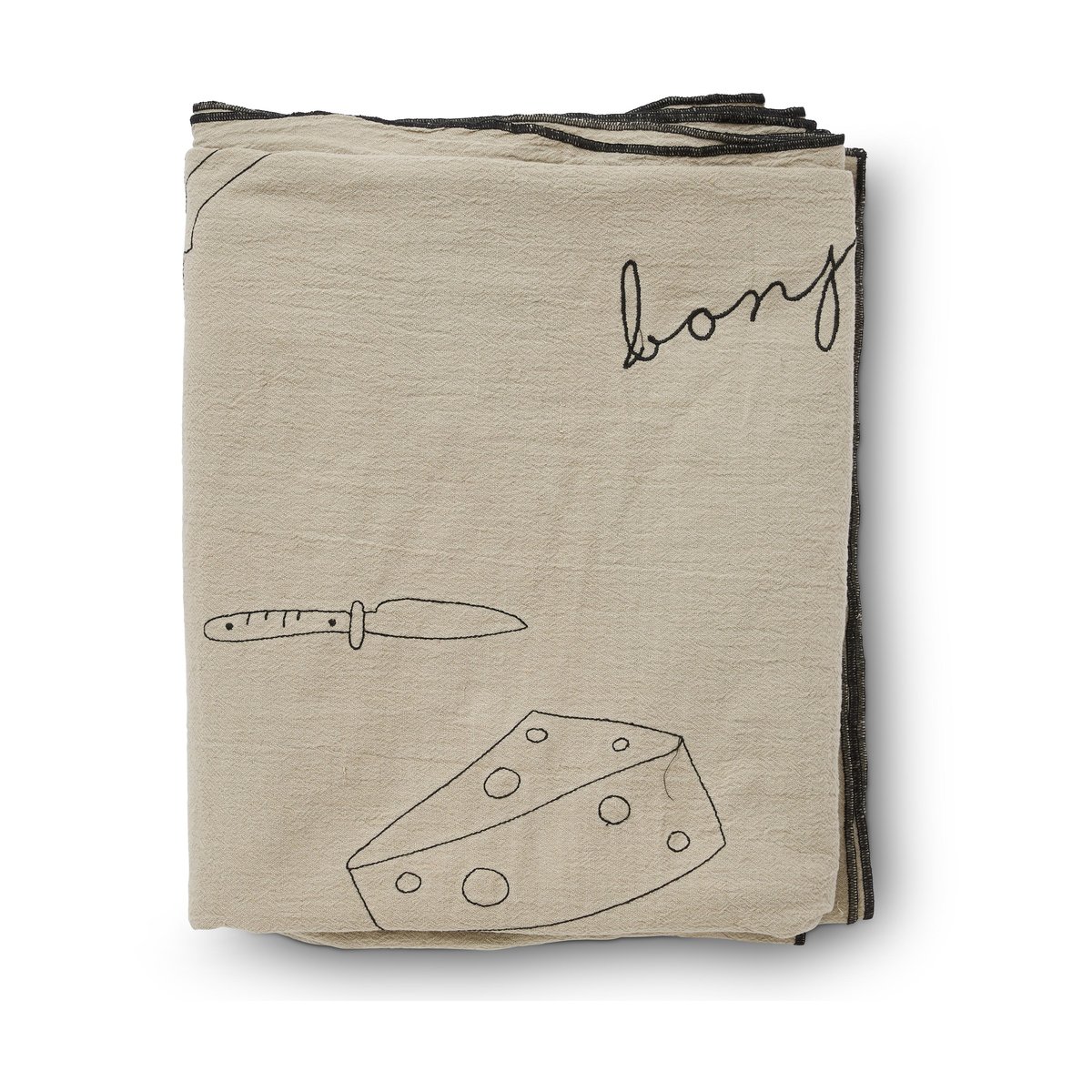 Boel & Jan Bordeaux Tischdecke 150x250 cm Beige