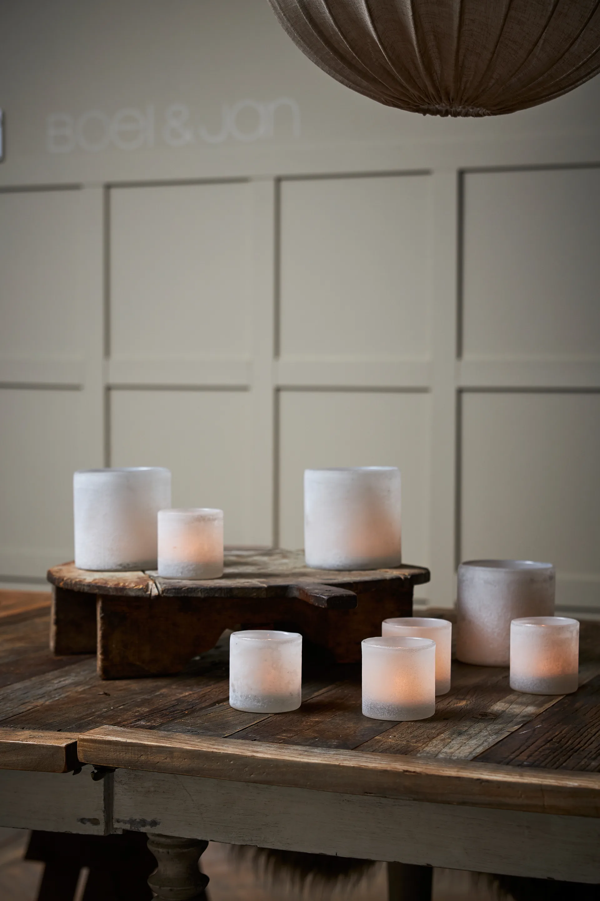 Bungenäs Teelichthalter Ø12,5cm, Weiß Boel & Jan