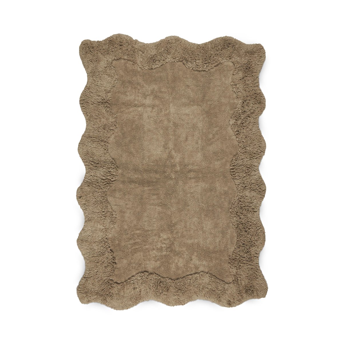Boel & Jan Curly Baumwollteppich 80x110 cm, Beige