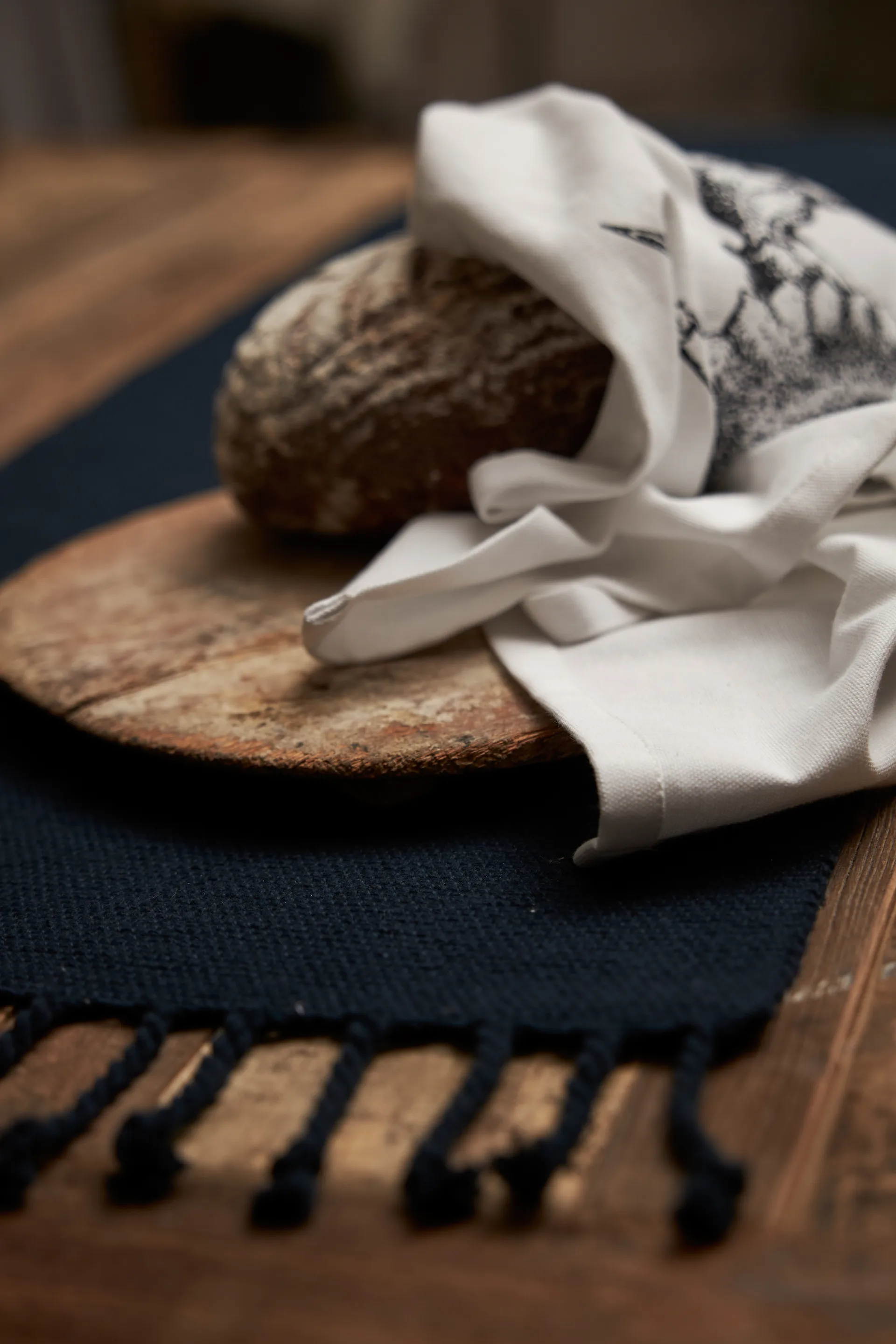 Dune Tischläufer 35 x 120cm, Blau Boel & Jan