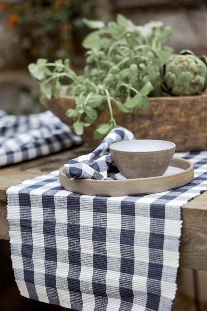 Grete Serviette 40 x 40cm 4er Pack, Blau Boel & Jan