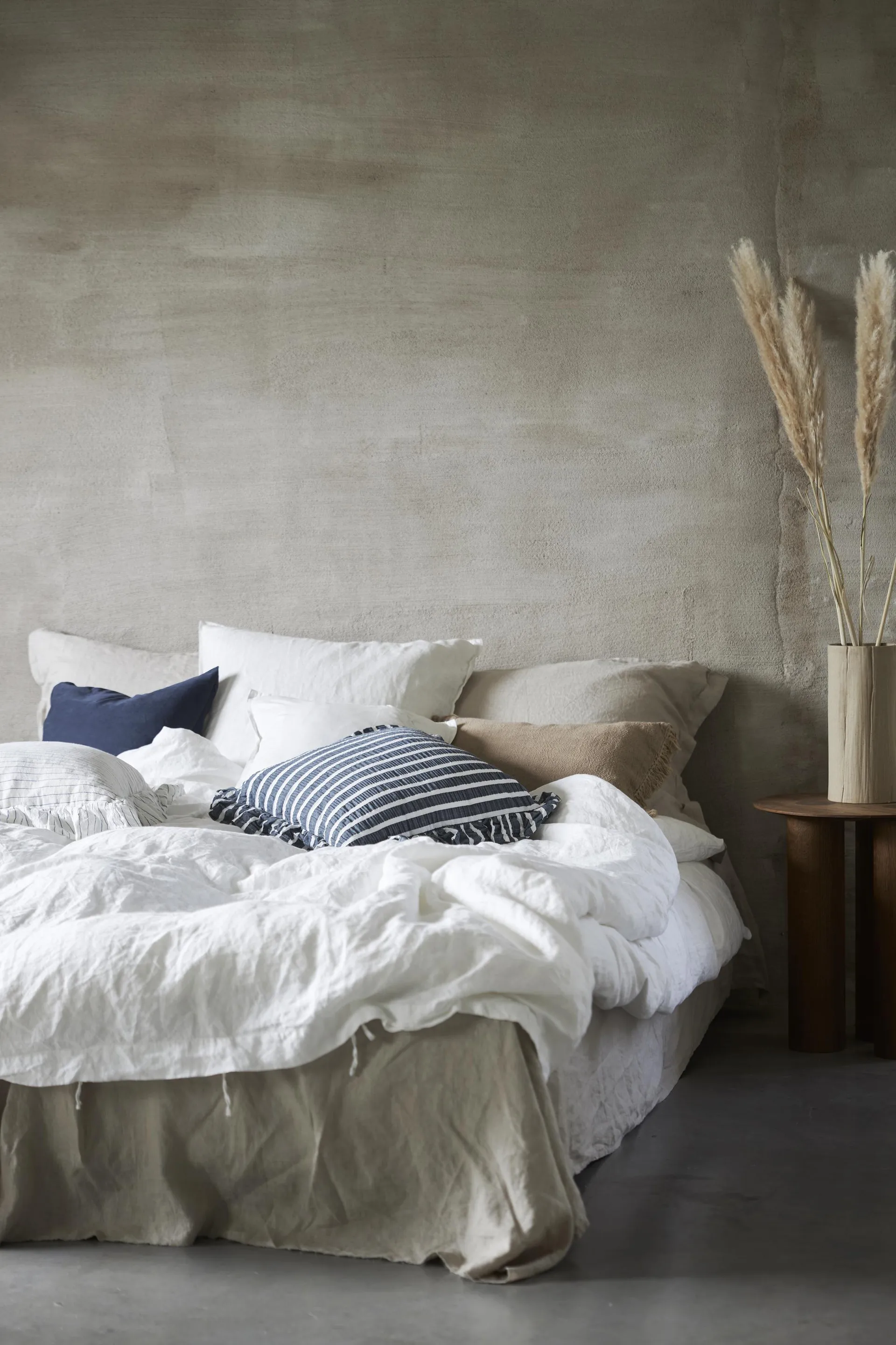 Hanna Kissenbezug 45x45 cm, Weiß Boel & Jan