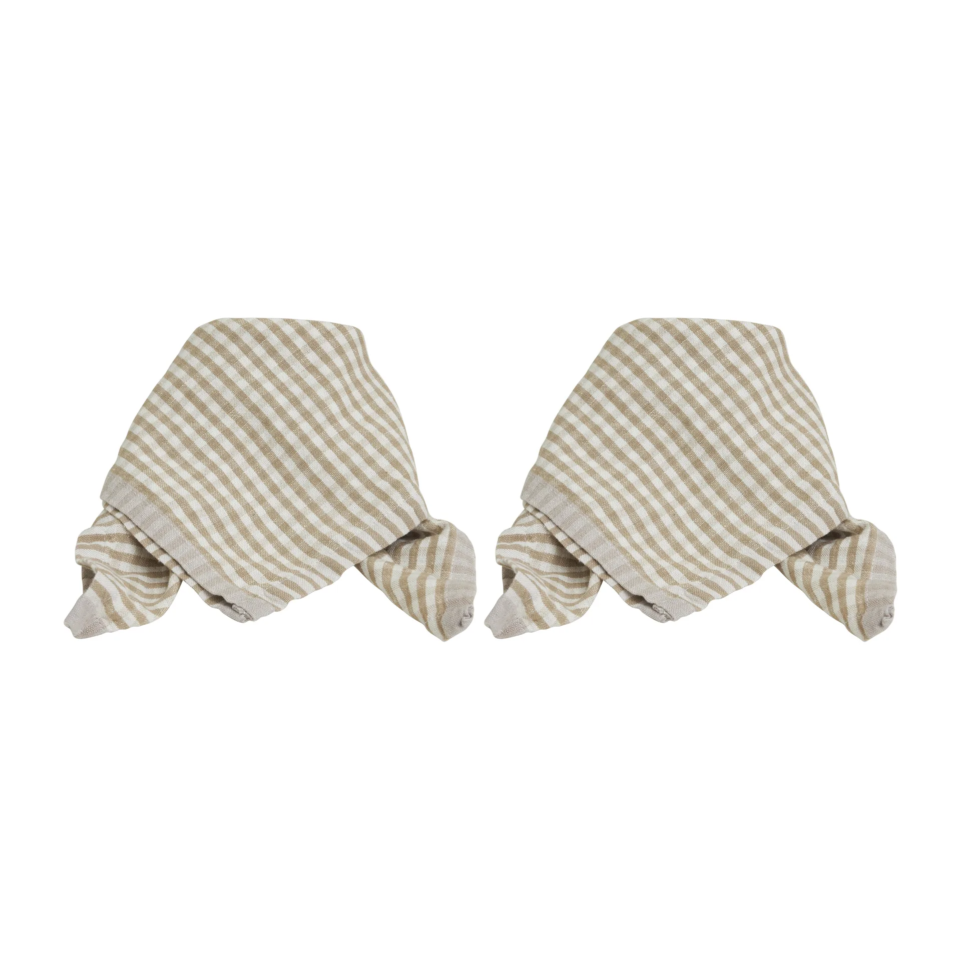 Lundgren Serviette 40 x 40cm 2er Pack, Beige Boel & Jan