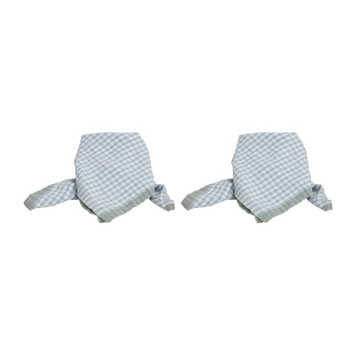 Lundgren Serviette 40 x 40cm 2er Pack - Blau - Boel & Jan