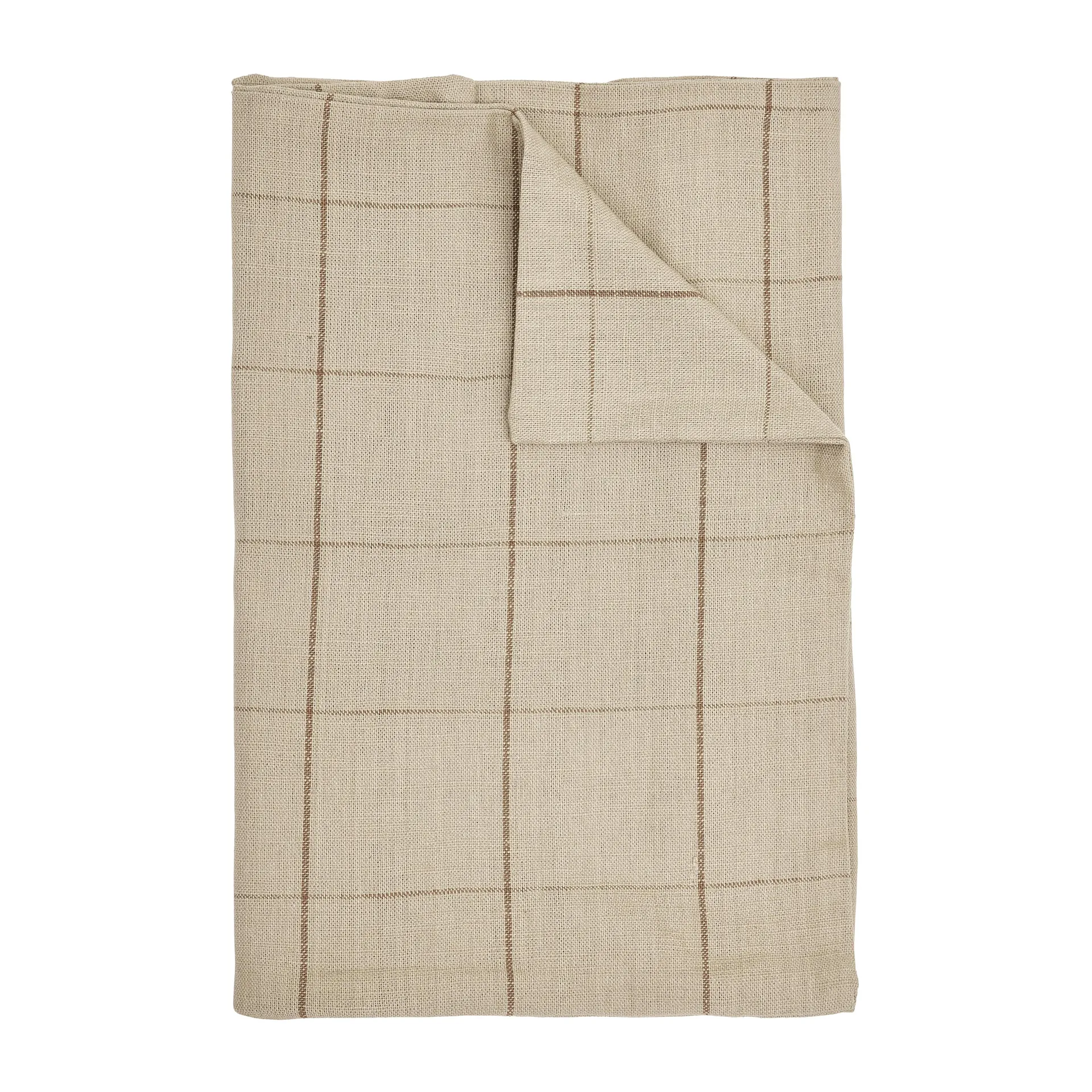 Lunnevik small Tischdecke aus Baumwolle 150 x 150 cm, Beige Boel & Jan