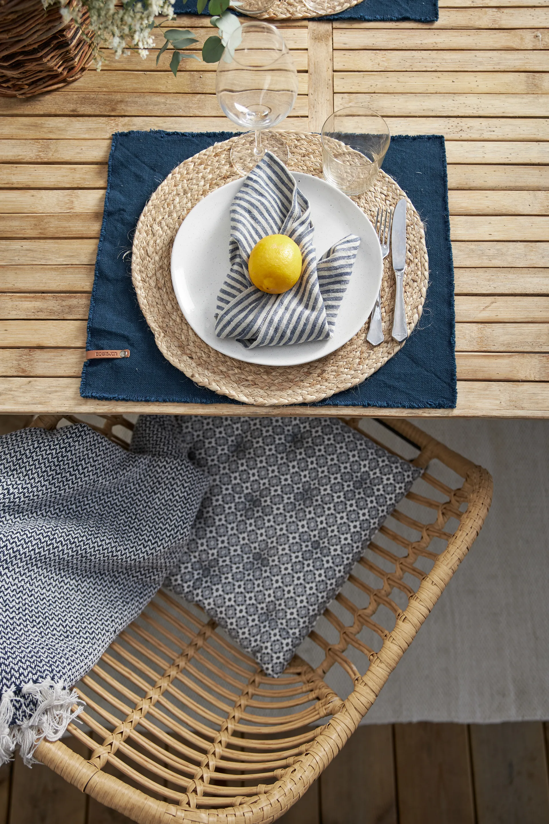 Merida Platzdecke Ø38cm, Natur Boel & Jan