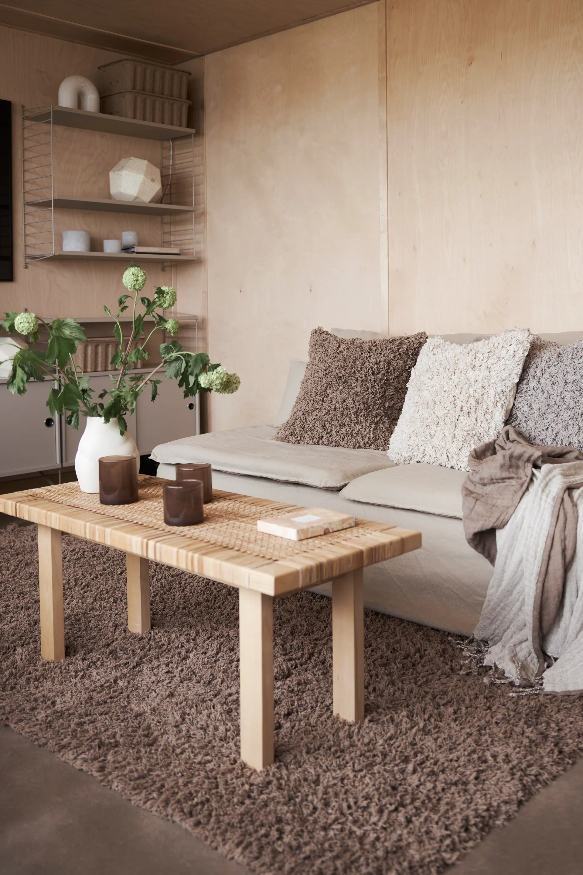 Noma Baumwollteppich 70 x 200 cm, Braun Boel & Jan