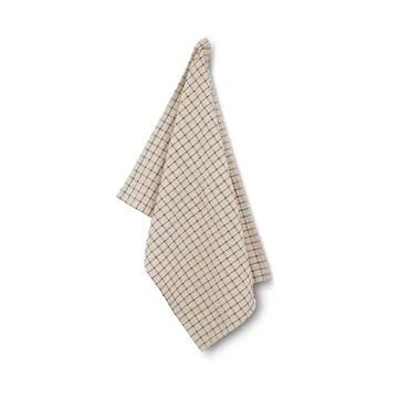 Noor Geschirrtuch 50x70cm - Rot -offwhite - Boel & Jan