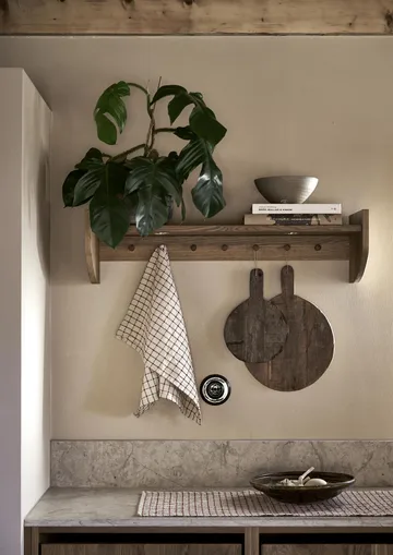 Noor Geschirrtuch 50x70cm - Rot -offwhite - Boel & Jan