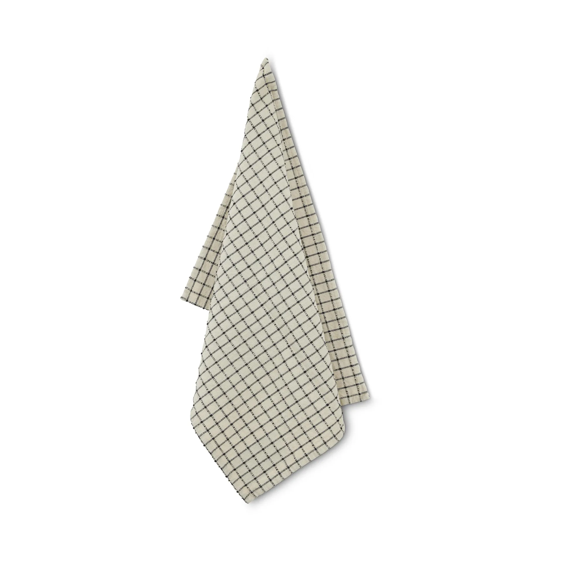 Noor Geschirrtuch 50x70cm, Schwarz-offwhite Boel & Jan