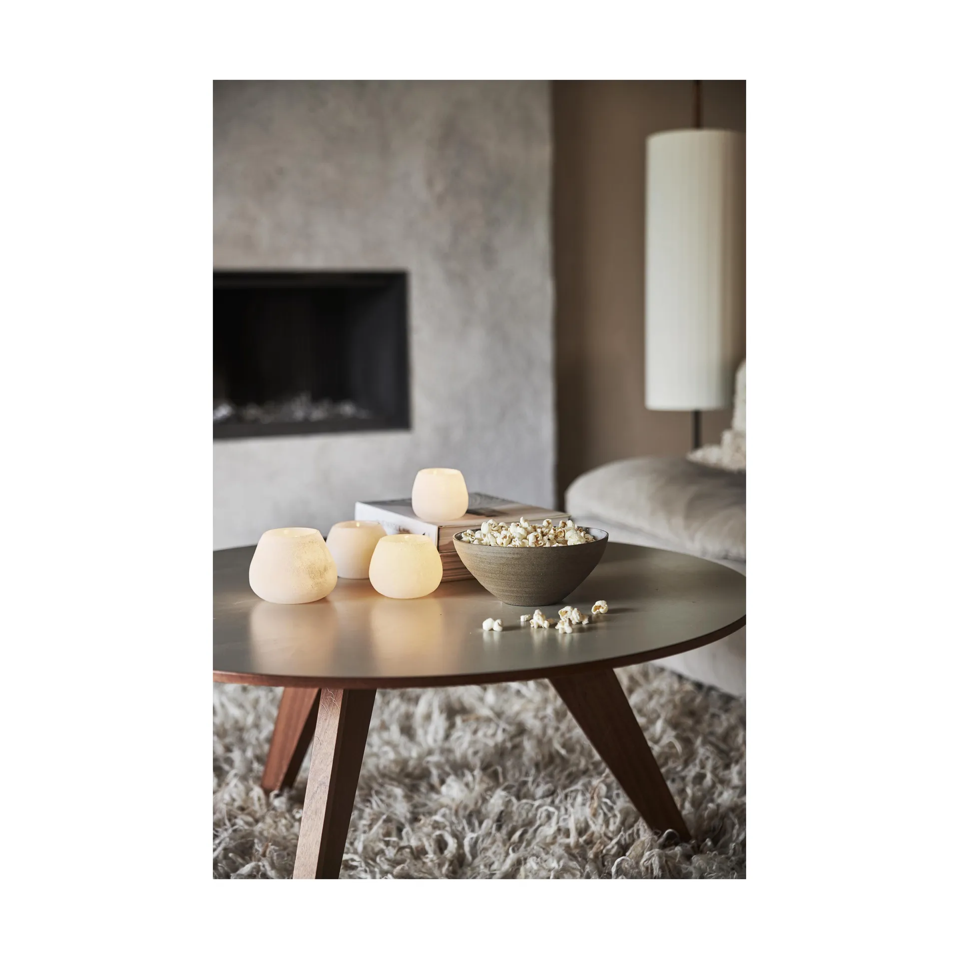 Norrvik Windlicht weiß, Ø7,5cm Boel & Jan