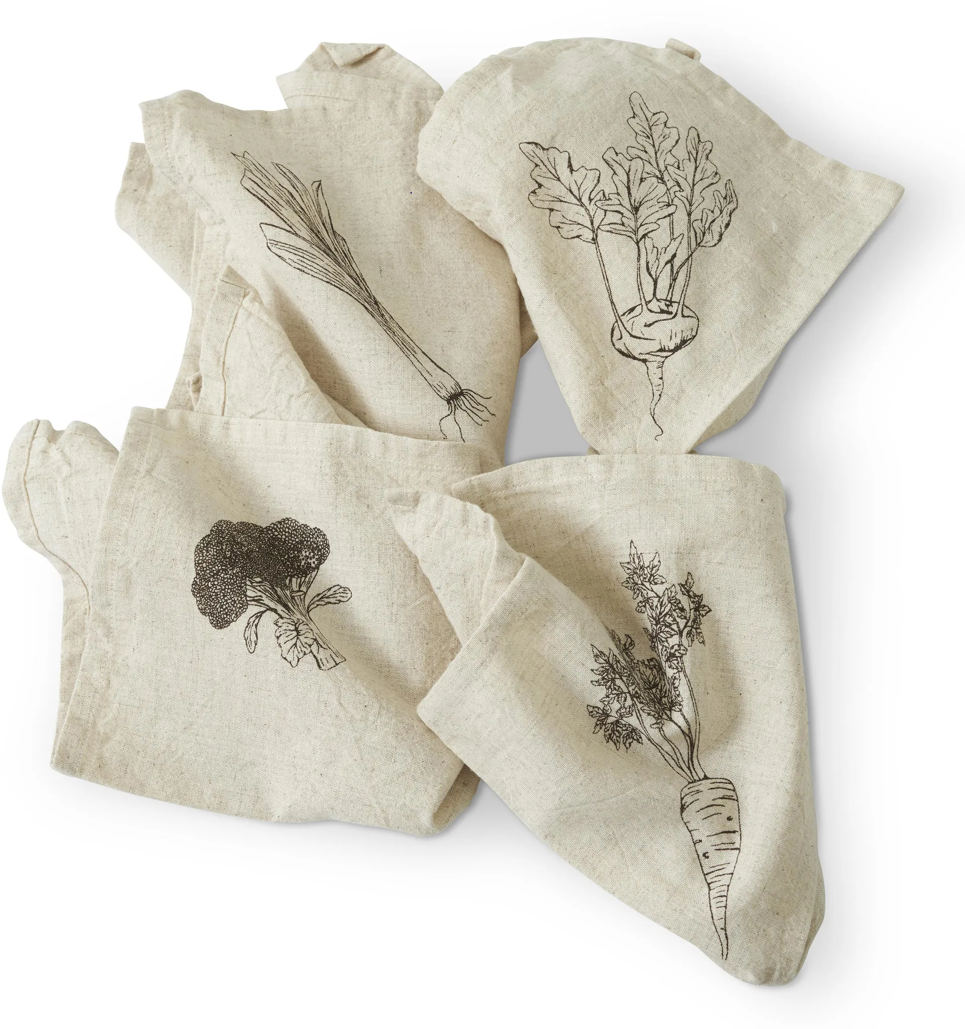 Odla Serviette 40x40cm 4 Teile, Beige-braun Boel & Jan