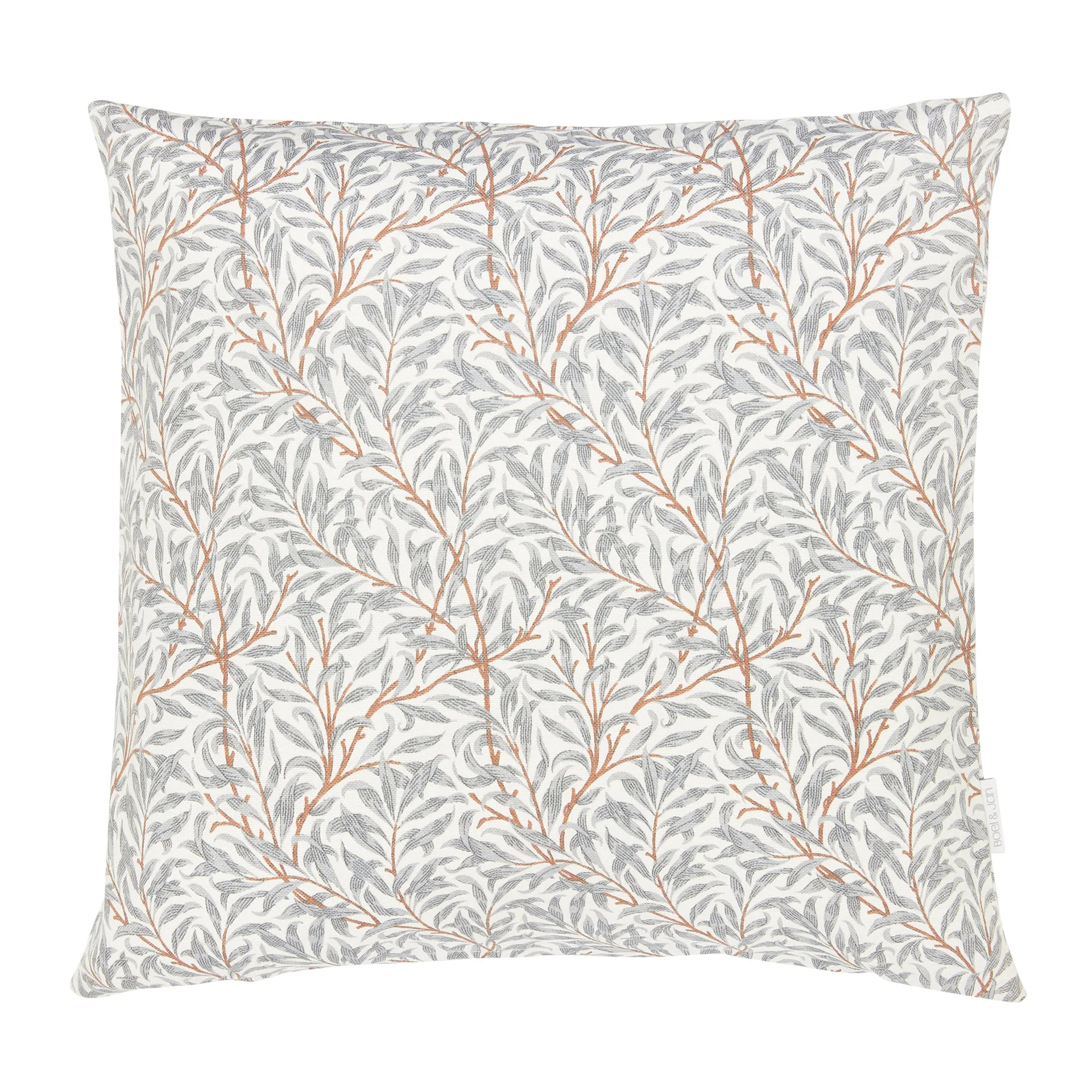 Ramas Kissenbezug 50 x 50cm, Grau-orange Boel & Jan