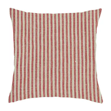 Rough Linen Stripe Kissenbezug 45 x 45cm - Rot - Boel & Jan