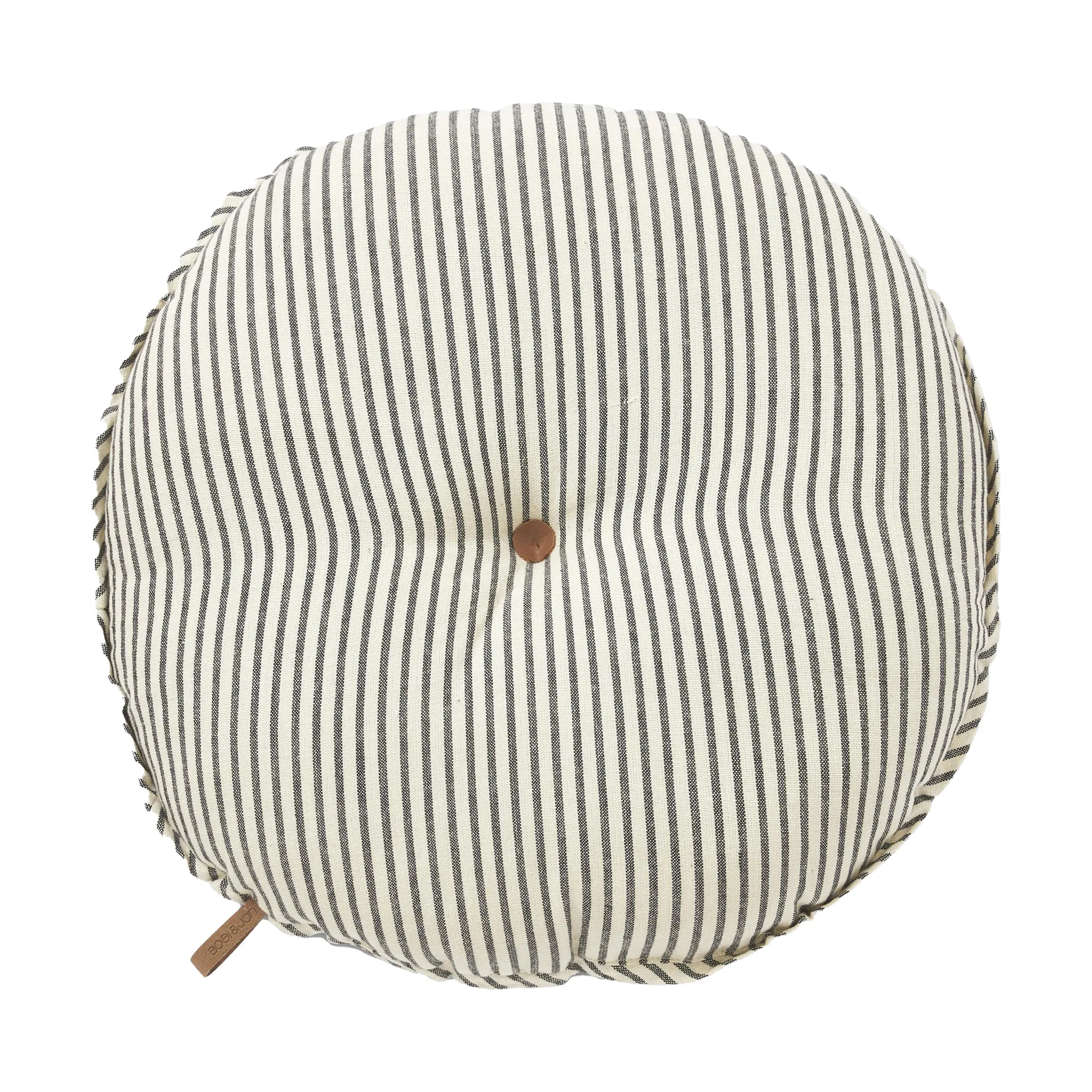 Sammie Stuhlkissen Ø40 cm, Schwarz-Weiß Boel & Jan