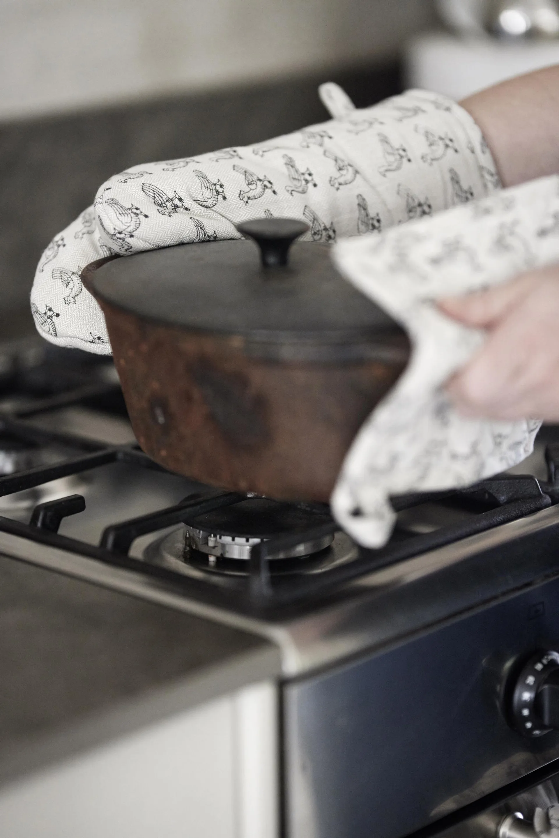 Stina Topflappen 15x30 cm, Beige Boel & Jan