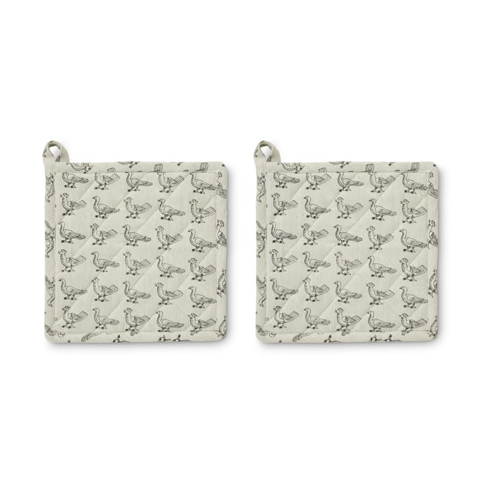 Stina Topflappen 20x20 cm 2er-Pack - Beige - Boel & Jan