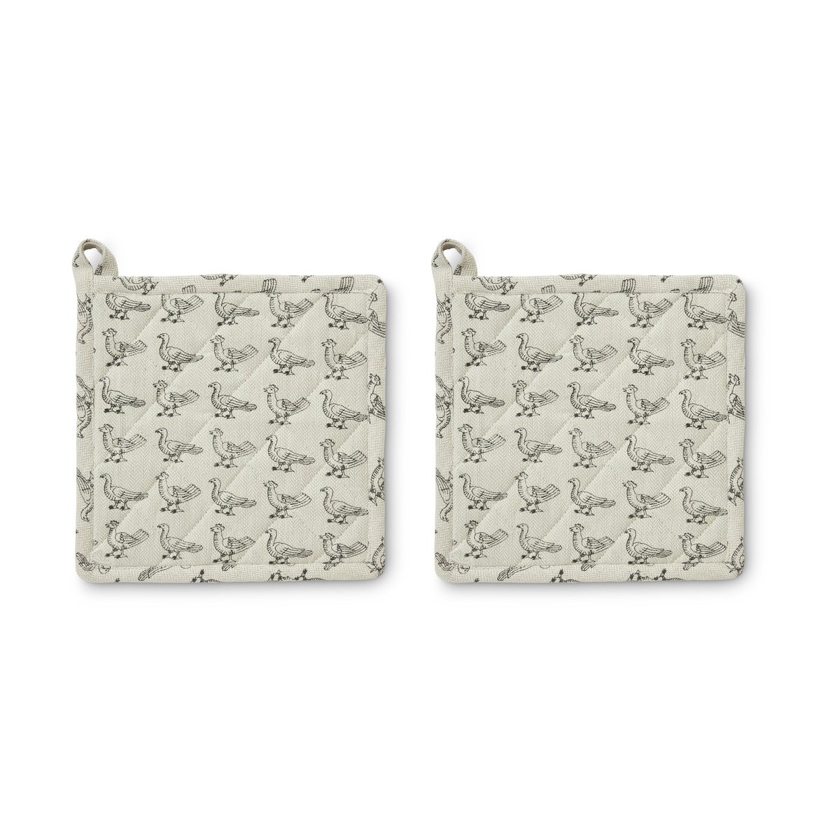 Boel & Jan Stina Topflappen 20x20 cm 2er-Pack Beige