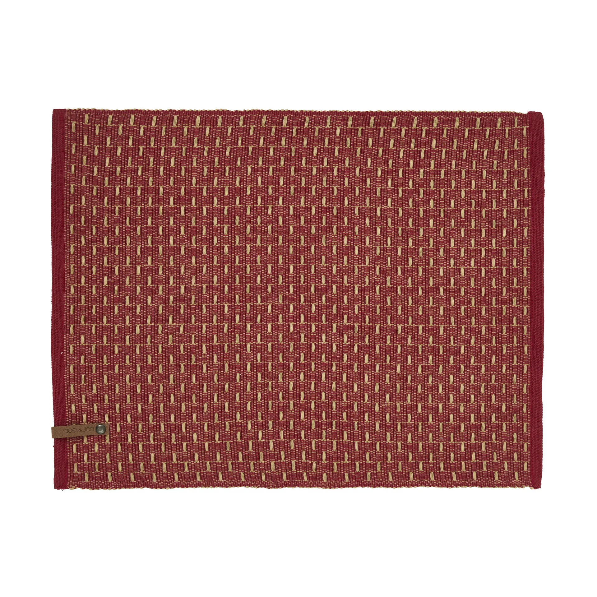 Theun Tischset 35x45cm, Rot -natur Boel & Jan