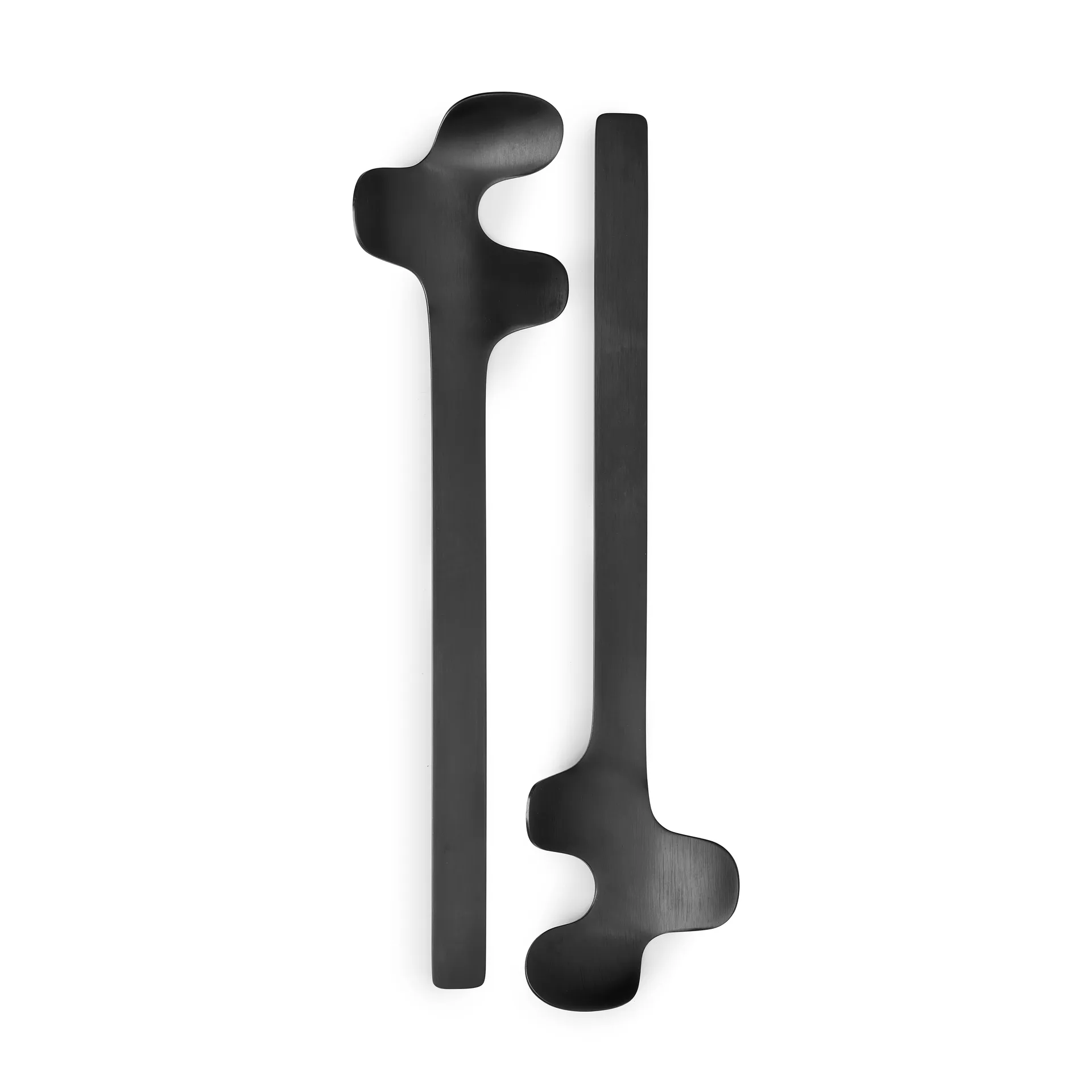 Leaf Salatbesteck, Brushed Black
​ Born In Sweden