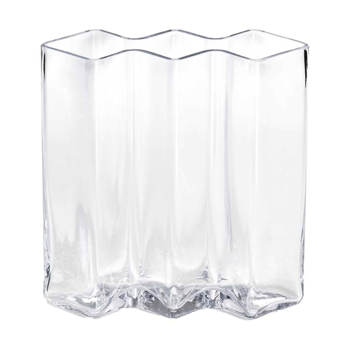 Born In Sweden Row Vase drei Kammern hoch Klar
