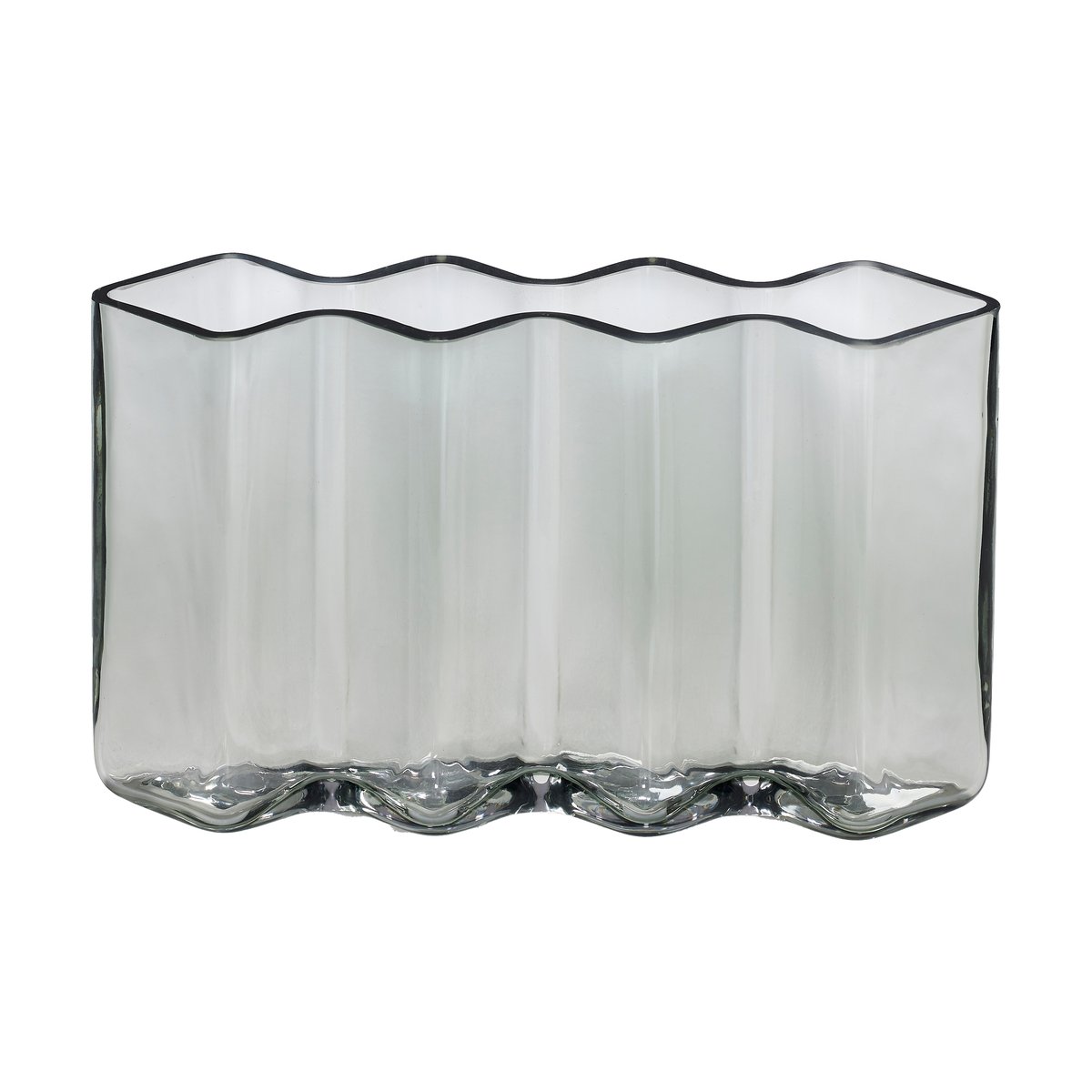 Born In Sweden Row Vase vier Kammern Grau