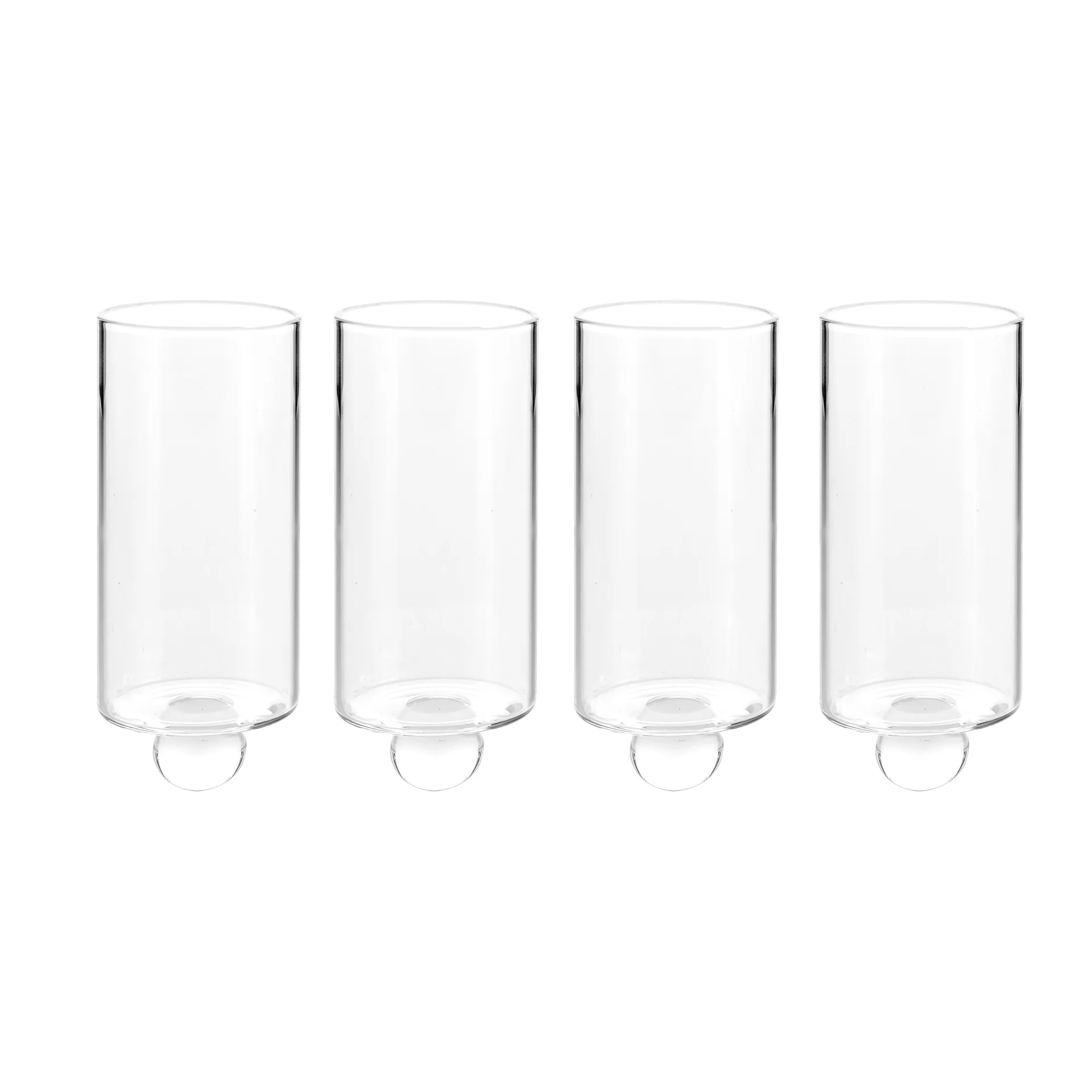 Stumpastaken Kerzenhalter Vase 4er Pack, Klar Born In Sweden
