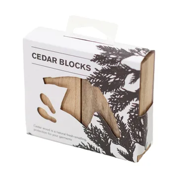 Bosign Duftblock aus weißem Zedernholz - 4er-Pack - Bosign